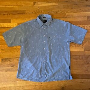 Rocawear Light Blue Casual Button Down Shirt